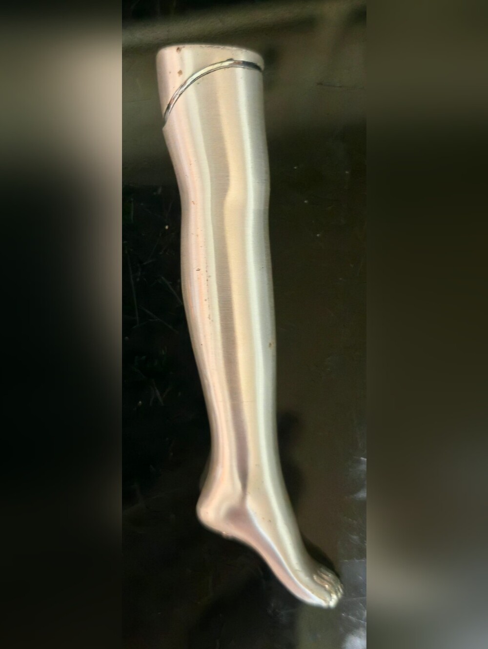 Strange Curious Figural Leg Lighter Torch